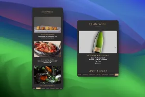 Captura de pantalla del proyecto CAN RIBES DigiMenú
