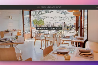 Captura de pantalla del proyecto CAN RIBES Restaurante